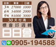 【日日會 標會好周轉】30天可付清 | 借3萬實拿27000日繳100 借6萬實拿54000日繳2000借9萬實拿81000日繳3000【LINE借錢】