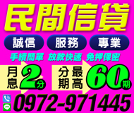 【民間借貸 最高分60期】免押免保放款快速 | 月息2分 專業誠信服務【LINE借錢】