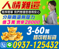 【程序簡單 我們想讓您借得安心】借3萬實拿28000 | 3-60萬 皆可輕鬆貸款【LINE借錢】